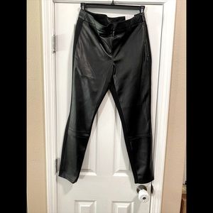 Faux leather jeggings